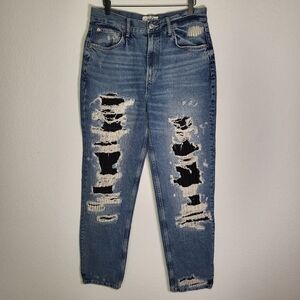 Free People | We The Free McCoy Destroyed Straight Leg Denim Jeans size 30